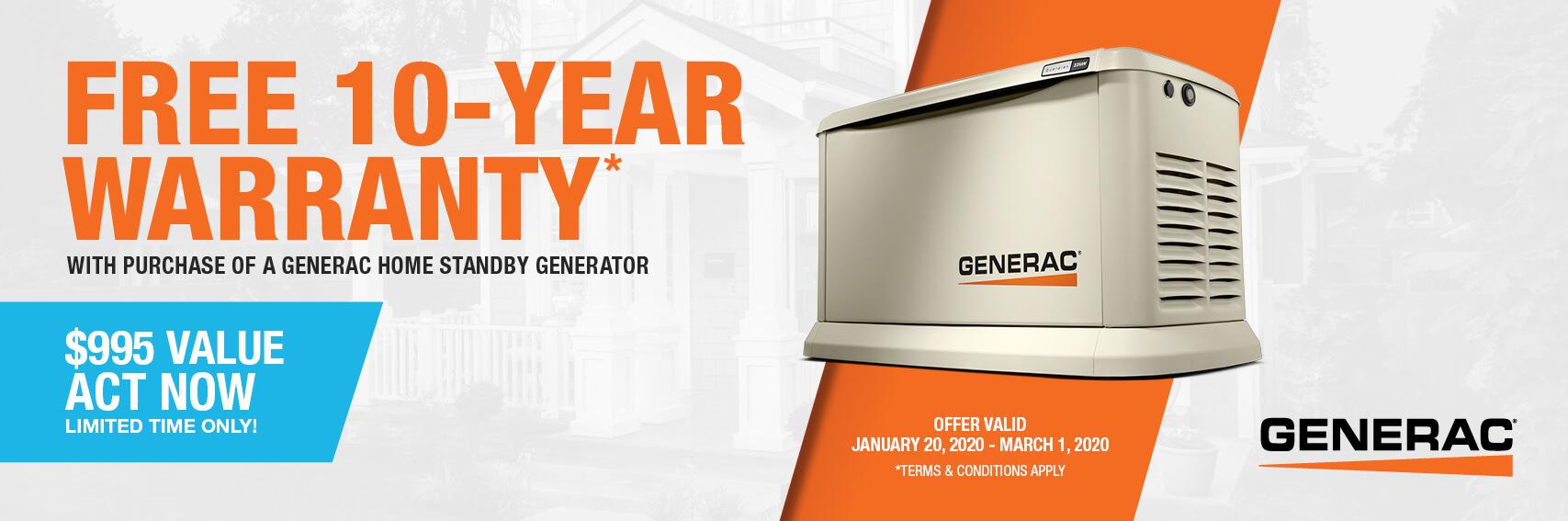 Homestandby Generator Deal | Warranty Offer | Generac Dealer | Shreveport, LA